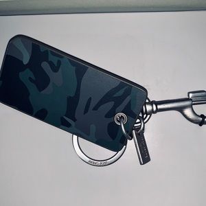 Brand new Jack Spade olive/camp emoji key fob
